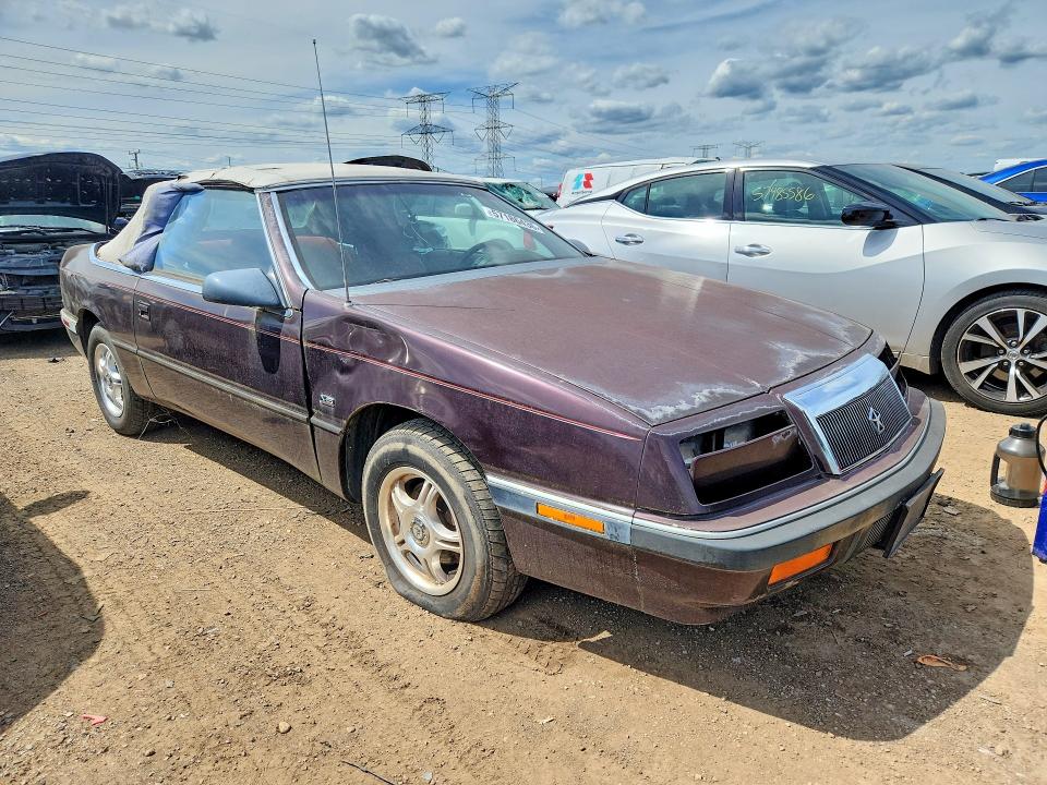 1991 Chrysler Lebaron VIN 1C3XJ4536MG100515 COPART salvage auction — SIDE, Il - Certificate Of Title, sold $275 on 2026-07-09 (photo 4)