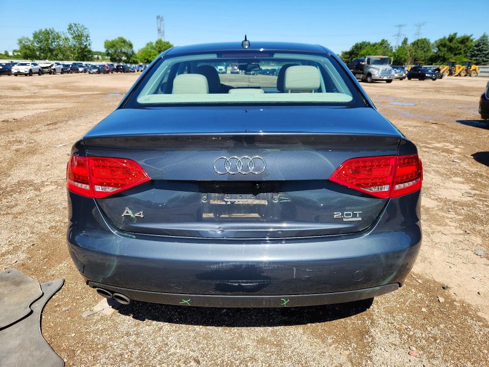 2011 Audi A4 VIN WAUFFAFL5BN005584 COPART salvage auction — FRONT END, Il - Salvage Certificate, sold $800 on 2026-07-14 (photo 6)