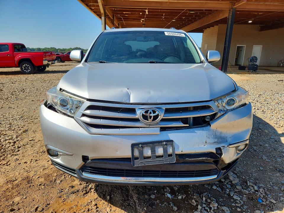 2012 Toyota Highlander VIN 5TDZK3EH8CS057002 COPART salvage auction — FRONT END, Al - Cert Of Title-Salvage Title, sold $2,250 on 2026-07-16 (photo 5)