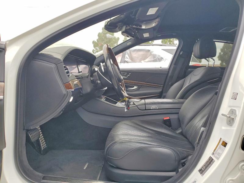 2016 Mercedes-benz S-klasse VIN WDDUG6DB4GA245678 COPART salvage auction — FRONT END, CA - SALVAGE CERTIFICATE, sold $5,700 on 2026-07-28 (photo 7)