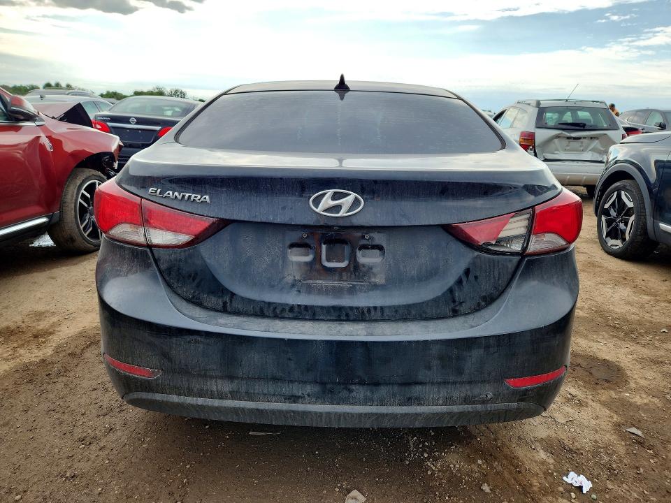 2015 Hyundai Elantra VIN KMHDH4AE1FU228131 COPART salvage auction — MECHANICAL, Fl - Cert Of Title-Rebuilt, sold $750 on 2026-07-30 (photo 6)