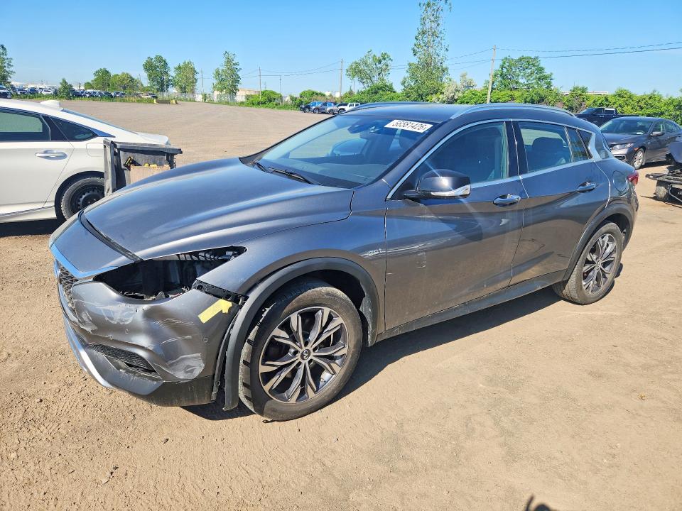 2018 Infiniti Qx30 VIN SJKCH5CR4JA040877 COPART salvage auction — FRONT END, Qc - Gravement Accidente, sold $6,500 on 2026-07-07 (photo 1)
