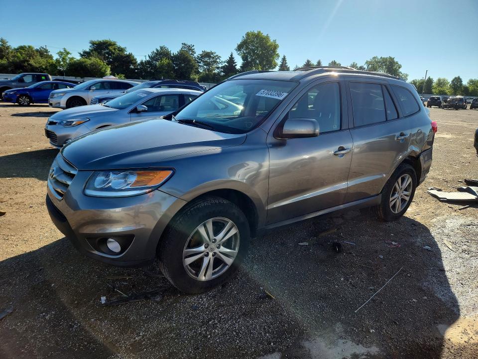 2012 Hyundai Santa fe VIN 5XYZHDAG5CG104260 COPART salvage auction — REAR END, IL - SALVAGE CERTIFICATE, sold $1,700 on 2026-07-28 (photo 1)