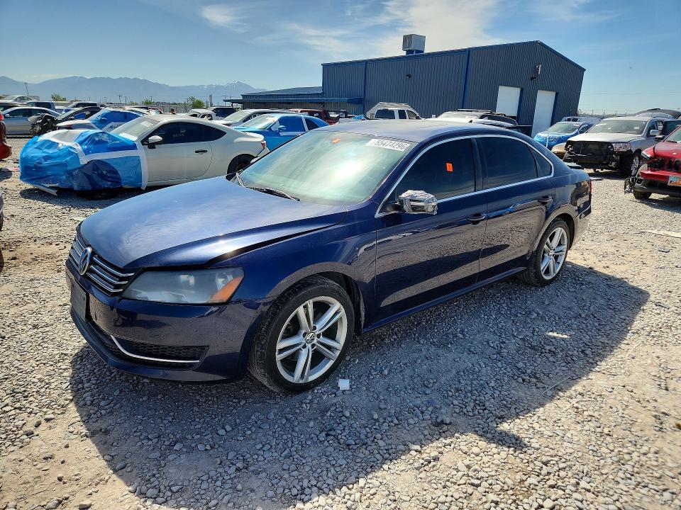 2014 Volkswagen VIN 1VWBT7A33EC039119 COPART salvage auction — FRONT END, Ut - Salvage Certificate, sold $150 on 2026-08-21 (photo 1)