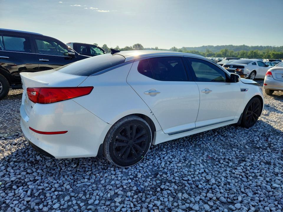 2014 Kia Optima VIN 5XXGR4A67EG276549 COPART salvage auction — FRONT END, Il - Salvage Certificate, sold $450 on 2026-07-20 (photo 3)