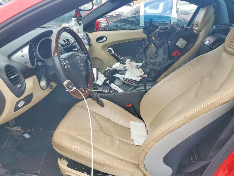 2007 Mercedes-benz Slk-klasse VIN WDBWK54F37F167703 COPART salvage auction — ENGINE BURN, Oh - Cert Of Title-Salvage, sold $325 on 2026-07-15 (photo 7)