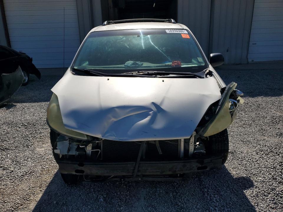 2006 Toyota Sienna VIN 5TDZA23C46S511349 COPART salvage auction — FRONT END, Ms - Cert Of Title-Salvaged, sold $475 on 2026-07-22 (photo 5)