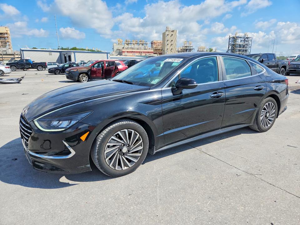 2022 Hyundai Sonata hybrid VIN KMHL34JJ0NA043253 COPART salvage auction — WATER/FLOOD, Md - Cert Of Salvage-Flood Damage, sold $7,100 on 2026-07-29 (photo 1)
