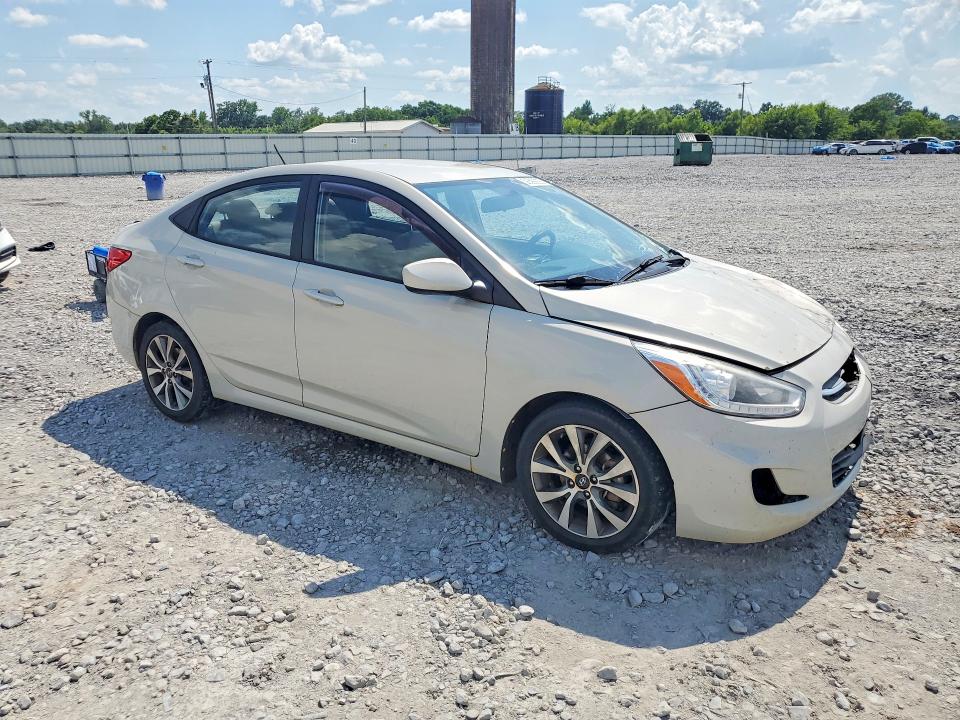 2016 Hyundai Accent VIN KMHCU4AE2GU050416 COPART salvage auction — FRONT END, Al - Cert Of Title-Salvage Title, sold $725 on 2026-07-16 (photo 4)