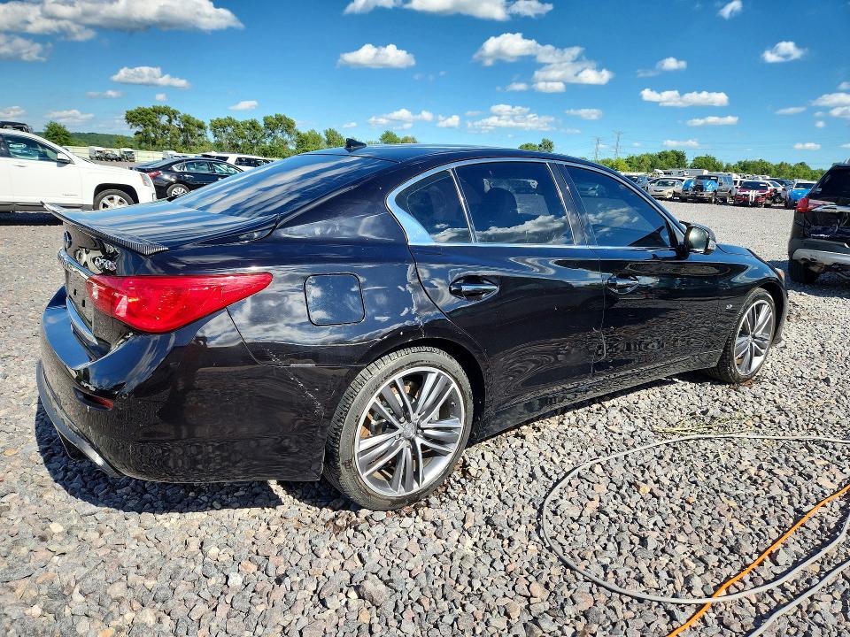 2014 Infiniti VIN JN1BV7AR9EM684906 COPART salvage auction — REAR END, Il - Salvage Certificate, sold $3,700 on 2026-07-20 (photo 3)
