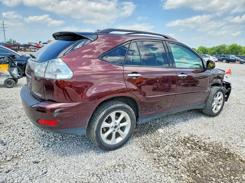2009 Lexus Rx 350 VIN JTJHK31U692858829 COPART salvage auction — FRONT END, Oh - Cert Of Title-Salvage, sold $1,600 on 2026-07-31 (photo 3)
