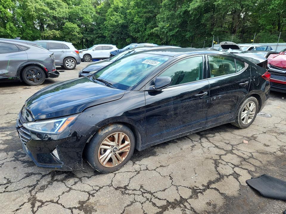2019 Hyundai Elantra VIN 5NPD84LF7KH432768 COPART salvage auction — FRONT END, GA - CERTIFICATE OF TITLE, sold $1,050 on 2026-07-02 (photo 1)