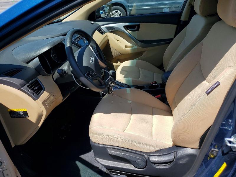 2013 Hyundai Elantra VIN KMHDH4AE9DU955787 COPART salvage auction — FRONT END, Ca - Salvage Certificate, sold $2,000 on 2026-07-18 (photo 7)