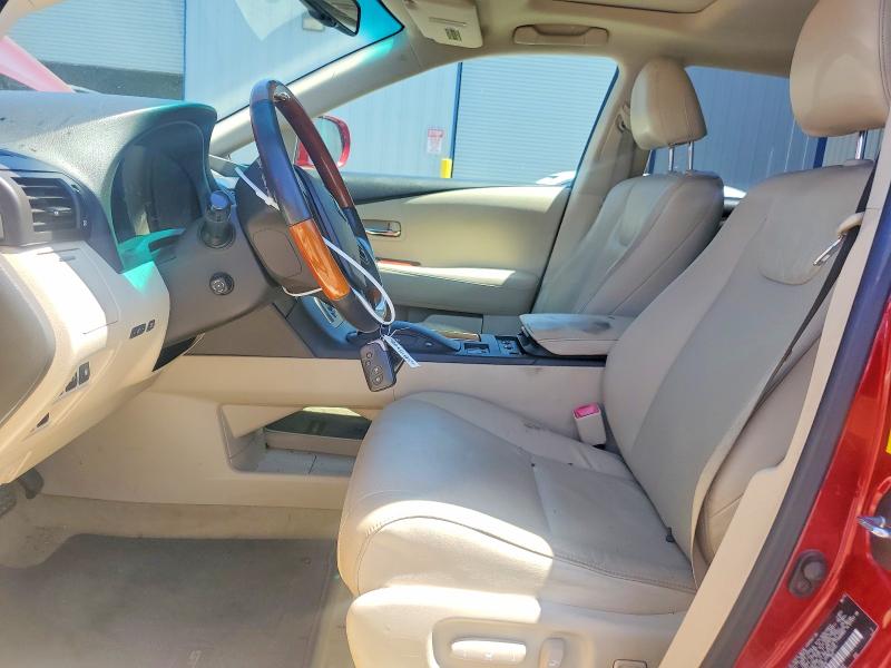 2010 Lexus Rx 450h VIN JTJBC1BA9A2030838 COPART salvage auction — FRONT END, Ca - Salvage Certificate, sold $2,800 on 2026-07-06 (photo 7)