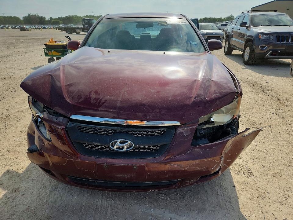 2008 Hyundai Sonata VIN 5NPET46C18H325504 COPART salvage auction — FRONT END, TX - SALVAGE VEHICLE TITLE, sold $125 on 2026-07-16 (photo 5)