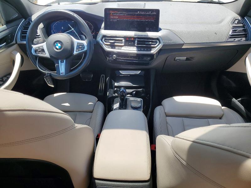 2024 BMW X3 VIN 5UX53DP07R9U03412 COPART salvage auction — FRONT END, Ca - Salvage Certificate, sold $19,200 on 2026-07-31 (photo 8)