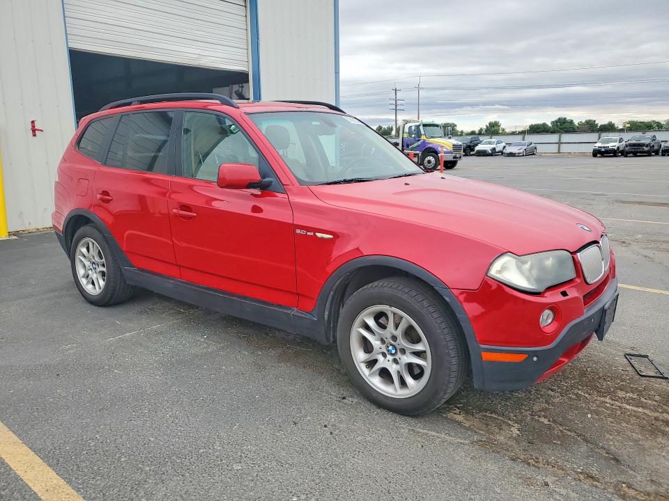 2007 BMW X3 VIN WBXPC93497WF09509 COPART salvage auction — FRONT END, Id - Cert Of Title -Rebuilt Salvage, sold $700 on 2026-07-09 (photo 4)