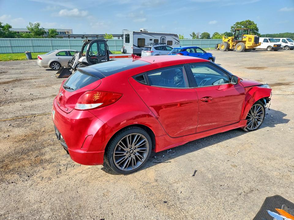 2013 Hyundai Veloster VIN KMHTC6AD3DU138442 COPART salvage auction — FRONT END, Wi - Junked Vehicle Bill Of Sale, sold $425 on 2026-07-14 (photo 3)