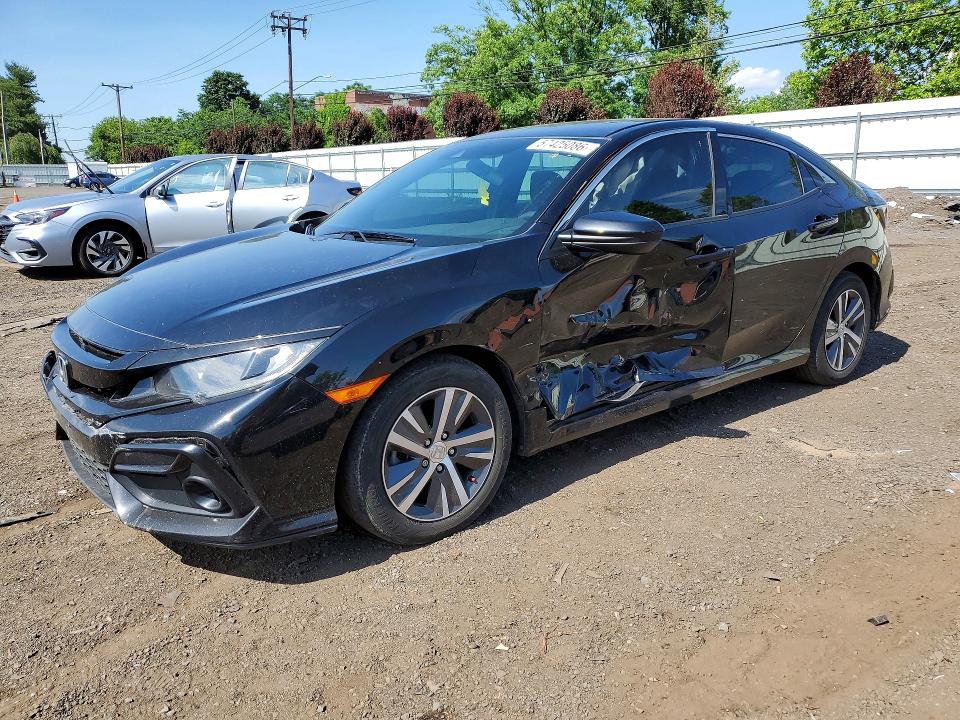 2020 Honda Civic VIN SHHFK7H31LU406207 COPART salvage auction — SIDE, CT - CERT OF TITLE-SALVAGE, sold $1,100 on 2026-07-24 (photo 1)