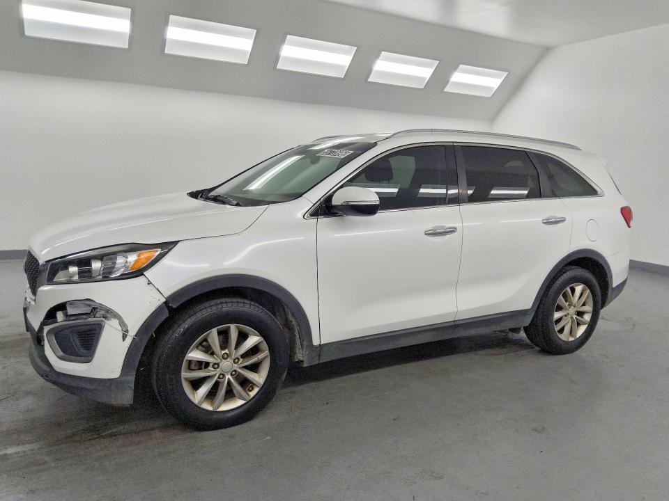 2016 Kia Sorento VIN 5XYPG4A33GG185224 COPART salvage auction — FRONT END, Ca - Certificate Of Title, sold $1,400 on 2026-07-02 (photo 1)