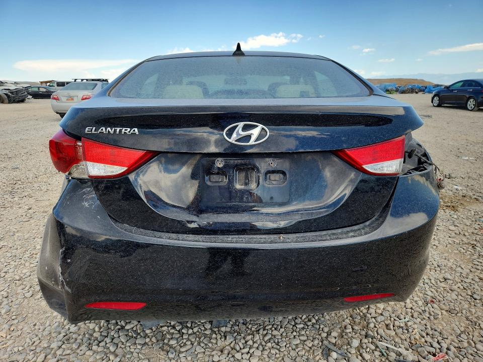 2013 Hyundai VIN KMHDH4AE2DU567736 COPART salvage auction — REAR END, Ut - Salvage Certificate, sold $900 on 2026-07-24 (photo 6)