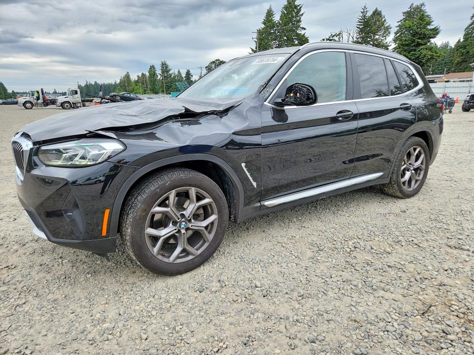 2022 BMW X3 VIN 5UX53DP06N9J50688 COPART salvage auction — FRONT END, Wa - Bill Of Sale, sold $15,700 on 2026-07-10 (photo 1)