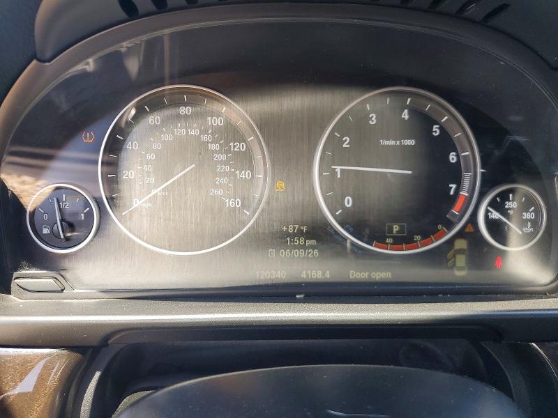 2012 BMW 5er VIN WBAXH5C57CC595229 COPART salvage auction — SIDE, IL - SALVAGE CERTIFICATE, sold $1,700 on 2026-07-10 (photo 9)