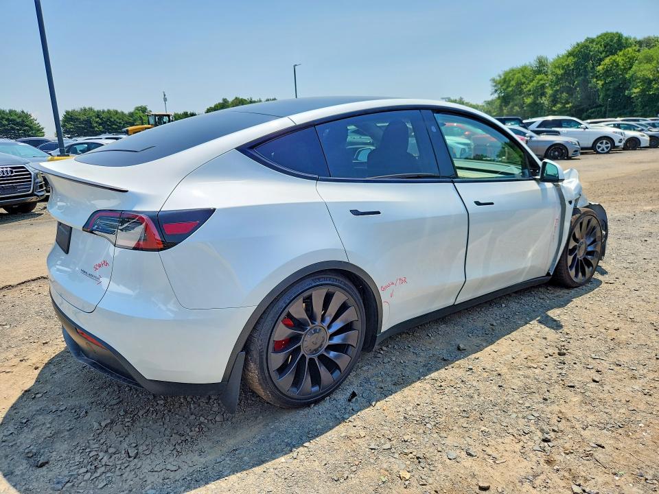 2023 Tesla Model y VIN 7SAYGDEF7PF860074 COPART salvage auction — FRONT END, Ct - Cert Of Title-Salvage, sold $13,700 on 2026-07-09 (photo 3)