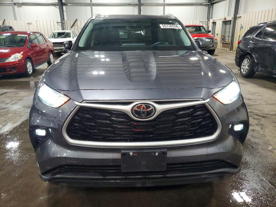 2022 Toyota Highlander VIN 5TDGZRBH8NS230000 COPART salvage auction — ROOF, Mn - Cert Of Title-Salvage, sold $475 on 2026-07-21 (photo 5)
