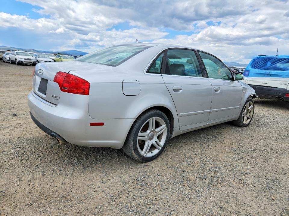2007 Audi A4 VIN WAUDF78E57A097612 COPART salvage auction — FRONT END, Mt - Certificate Of Title, sold $1,350 on 2026-07-28 (photo 3)