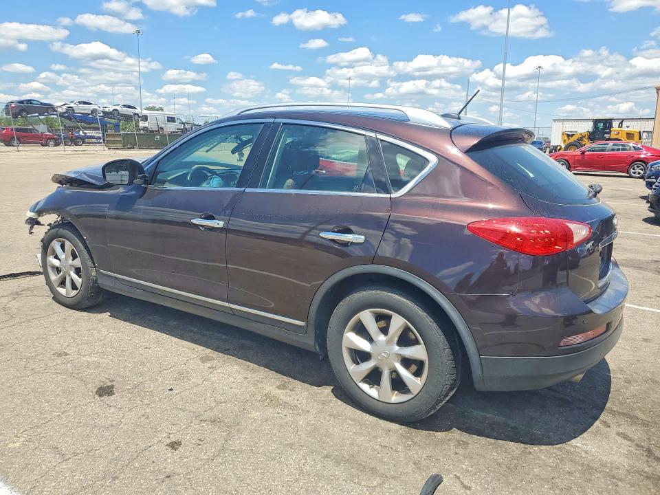 2008 Infiniti Ex35 VIN JNKAJ09F18M358980 COPART salvage auction — FRONT END, OH - CERT OF TITLE-SALVAGE, sold $375 on 2026-07-10 (photo 2)