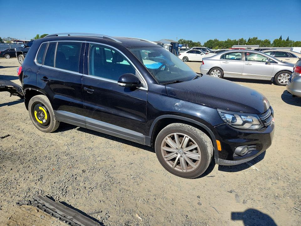 2016 Volkswagen Tiguan VIN WVGAV7AX9GW525278 COPART salvage auction — REAR END, Ca - Salvage Certificate, sold $1,950 on 2026-07-21 (photo 4)