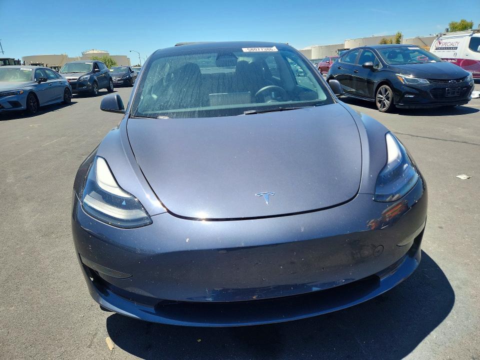 2023 Tesla VIN 5YJ3E1EC0PF398474 COPART salvage auction — SIDE, Ca - Salvage Certificate, sold $12,600 on 2026-07-08 (photo 5)