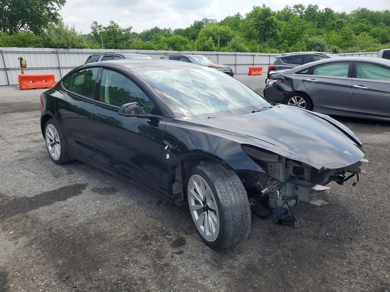 2022 Tesla Model 3 VIN 5YJ3E1EA4NF289558 COPART salvage auction — Front End, PA - CERT OF TITLE, sold $6,500 on 2026-07-01 (photo 4)