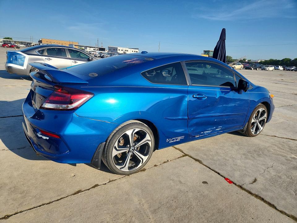 2014 Honda Civic VIN 2HGFG4A50EH702153 COPART salvage auction — SIDE, Tx - Certificate Of Title, sold $1,900 on 2026-07-09 (photo 3)