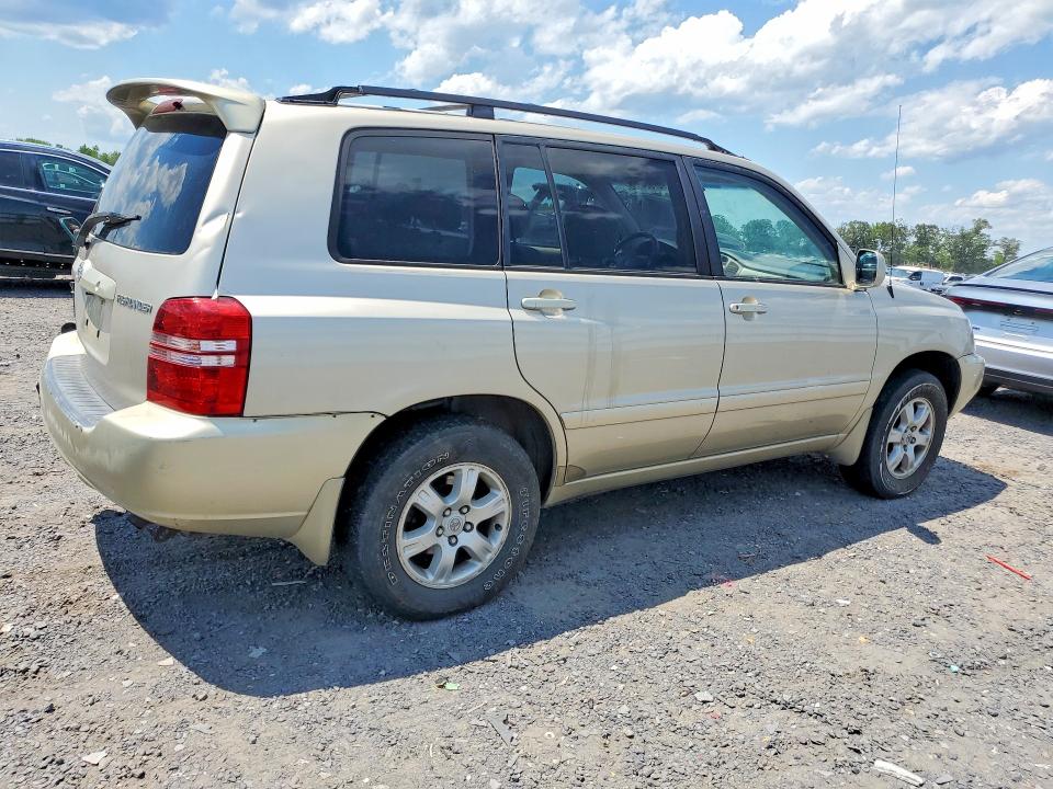 2001 Toyota Highlander VIN JTEHF21A410020916 COPART salvage auction — REAR END, Va - Cert Of Title - Salvage, sold $700 on 2026-07-08 (photo 3)