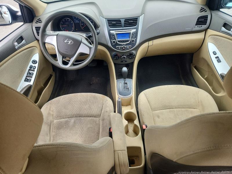 2013 Hyundai Accent VIN KMHCT4AE2DU480932 COPART salvage auction — REAR END, RI - SALVAGE CERTIFICATE OF TITLE, sold $450 on 2026-07-30 (photo 8)