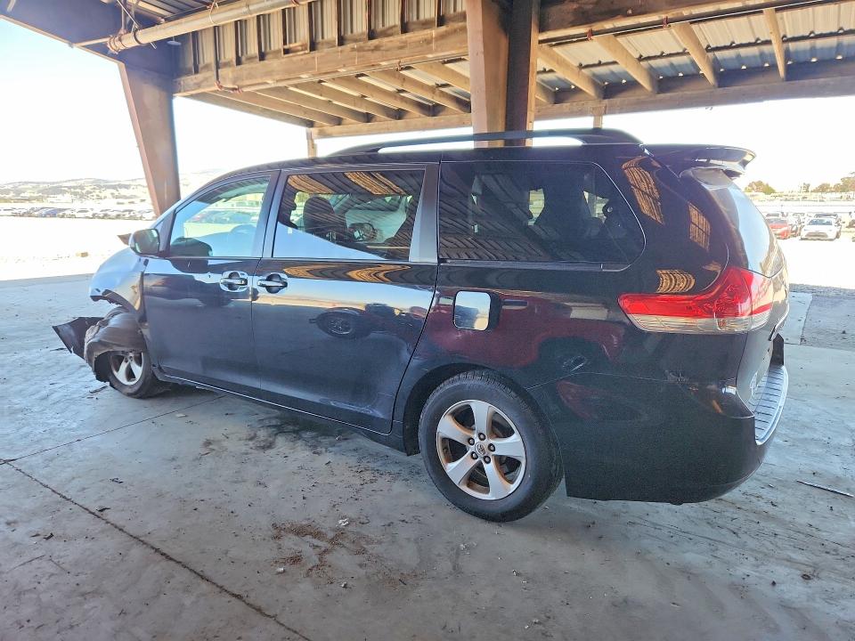 2012 Toyota Sienna VIN 5TDKK3DC0CS278469 COPART salvage auction — FRONT END, CA - SALVAGE CERTIFICATE, sold $1,250 on 2026-07-27 (photo 2)
