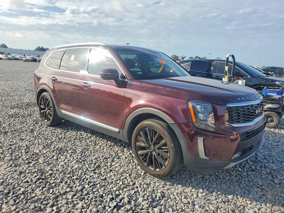 2022 Kia Telluride VIN 5XYP54HC1NG296492 COPART salvage auction — WATER/FLOOD, Fl - Certificate Of Destruction, sold $1,750 on 2026-07-27 (photo 4)
