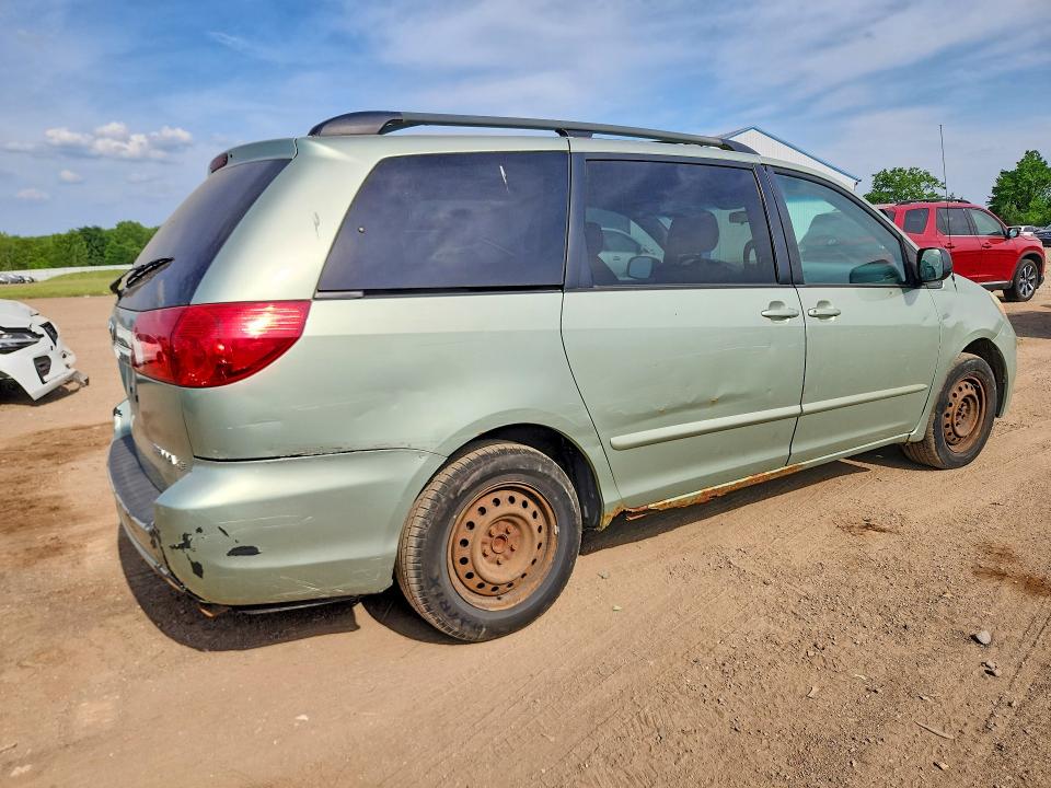 2006 Toyota Sienna VIN 5TDZA23C46S451248 COPART salvage auction — REAR END, Oh - Certificate Of Title, sold $700 on 2026-07-13 (photo 3)