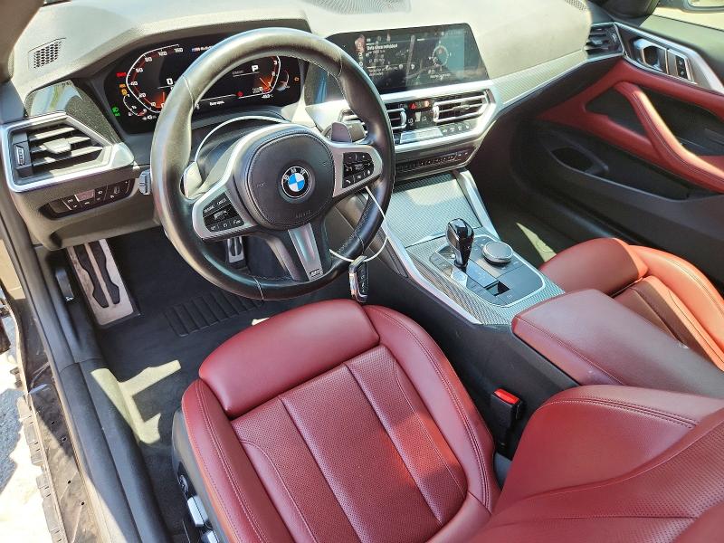 2022 BMW M4 VIN WBA83AP01NCK03374 COPART salvage auction — FRONT END, Ca - Salvage Certificate, sold $16,400 on 2026-08-27 (photo 8)