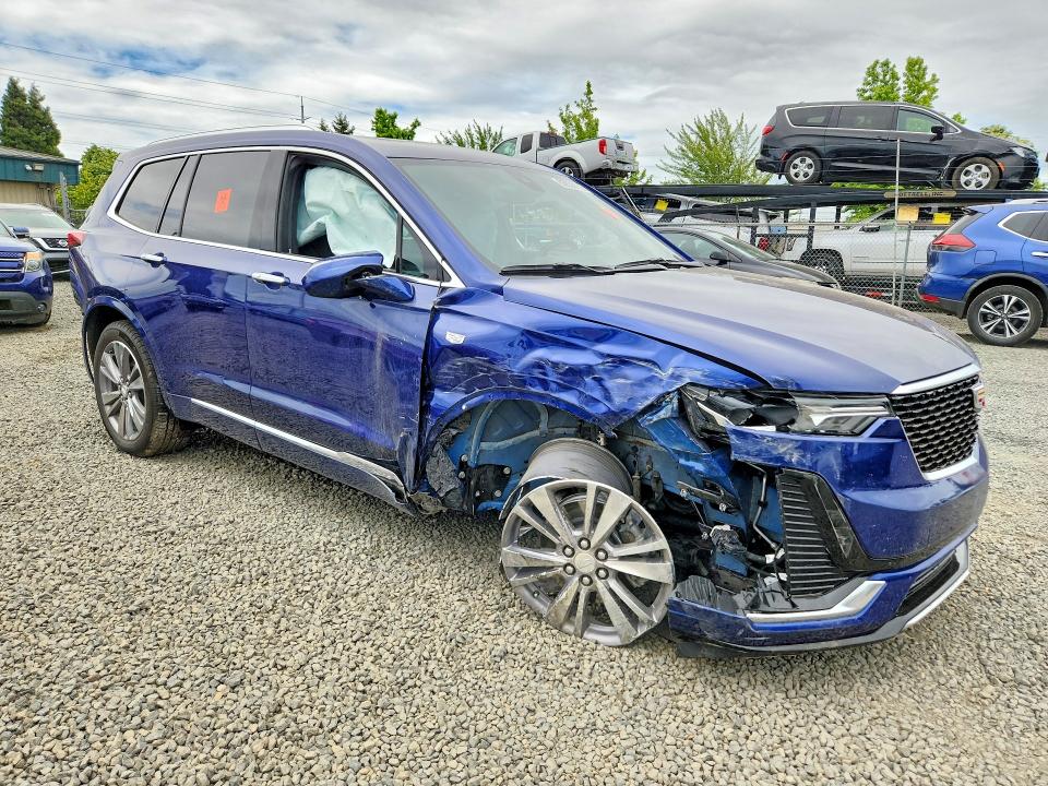 2025 Cadillac Xt6 VIN 1GYKPDRS9SZ119433 COPART salvage auction — ROLLOVER, Or - Salvage Title Certificate, sold $250 on 2026-07-21 (photo 4)