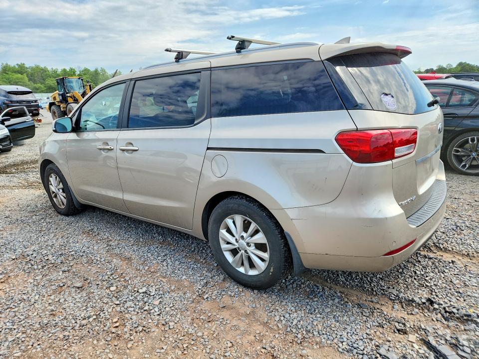 2016 Kia SEDONA VIN KNDMB5C11G6125240 COPART salvage auction — MECHANICAL, Nj - Certificate Of Title, sold $1,250 on 2026-07-10 (photo 2)