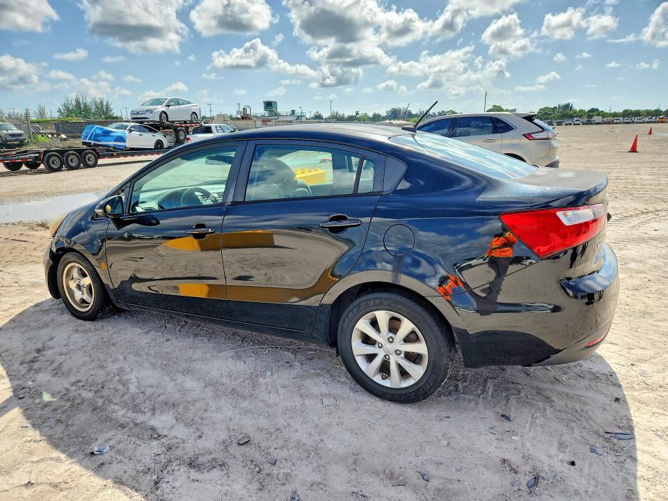 2014 Kia Rio VIN KNADN4A39E6396692 COPART salvage auction — FRONT END, Fl - Certificate Of Title, sold $450 on 2026-07-09 (photo 2)