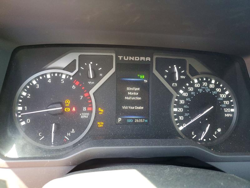 2023 Toyota Tundra VIN 5TFJA5DB0PX071727 COPART salvage auction — BURN, Mi - Dis/Dlr/Exp Only Salvage Title, sold $20,100 on 2026-07-07 (photo 9)
