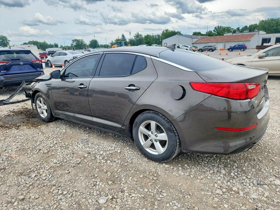 2014 Kia Optima VIN 5XXGM4A73EG269931 COPART salvage auction — FRONT END, Salvage Title, sold $350 on 2026-07-17 (photo 2)