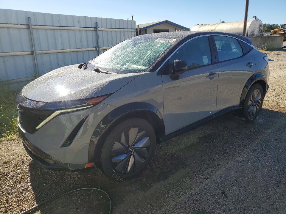 2023 Nissan Ariya VIN JN1BF0BA2PM411502 COPART salvage auction — REAR END, CA - CERTIFICATE OF TITLE, sold $10,700 on 2026-07-28 (photo 1)