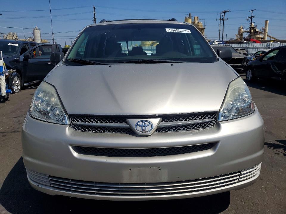 2005 Toyota Sienna VIN 5TDZA23C05S237260 COPART salvage auction — REAR END, Ca - Salvage Certificate, sold $825 on 2026-07-27 (photo 5)