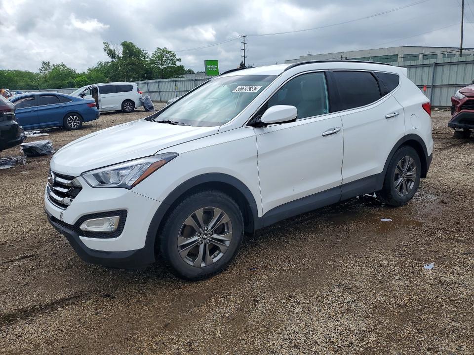 2013 Hyundai Santa fe VIN 5XYZU3LBXDG079736 COPART salvage auction — FRONT END, Il - Salvage Certificate, sold $3,700 on 2026-07-15 (photo 1)