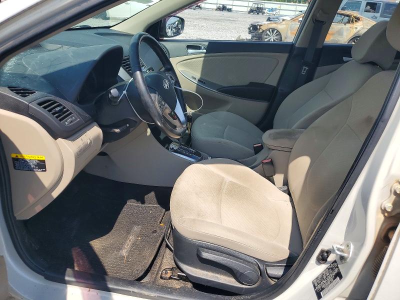 2016 Hyundai Accent VIN KMHCU4AE2GU050416 COPART salvage auction — FRONT END, Al - Cert Of Title-Salvage Title, sold $725 on 2026-07-16 (photo 7)